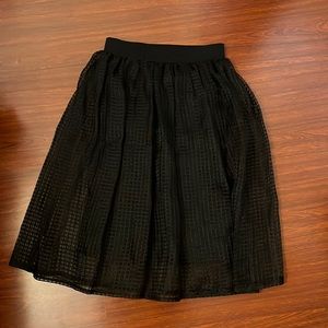 Black MIDI Skirt